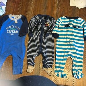 Set of 3 Boys 6-9mo sleepers